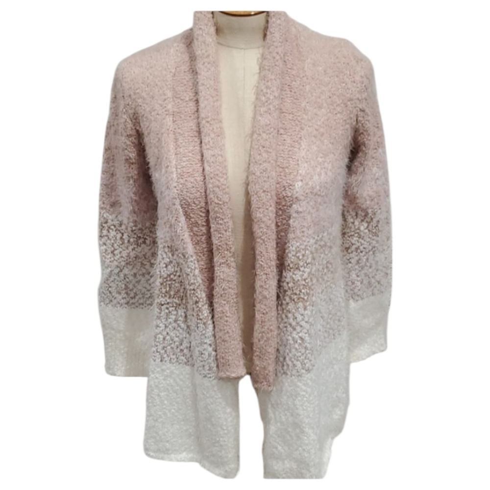Cupio Chunky Blush Boucle Cardigan Sweater sz Small NEW